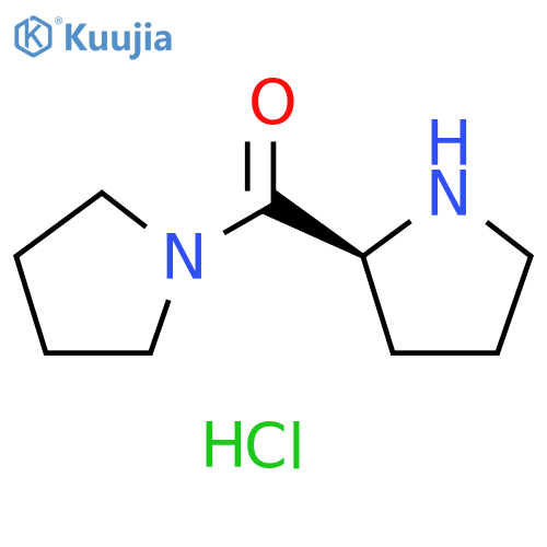 (2S)-2-(pyrrolidine-1-carbonyl)pyrrolidine hydrochloride structure