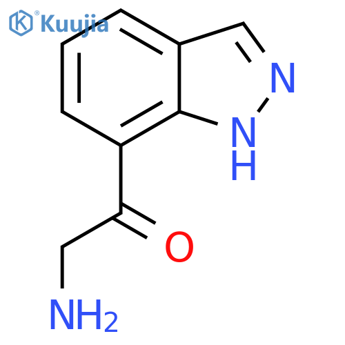 2-amino-1-(1H-indazol-7-yl)ethan-1-one structure
