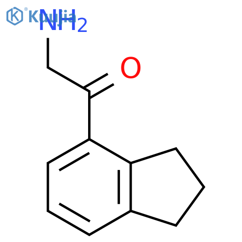 2-amino-1-(2,3-dihydro-1H-inden-4-yl)ethan-1-one structure