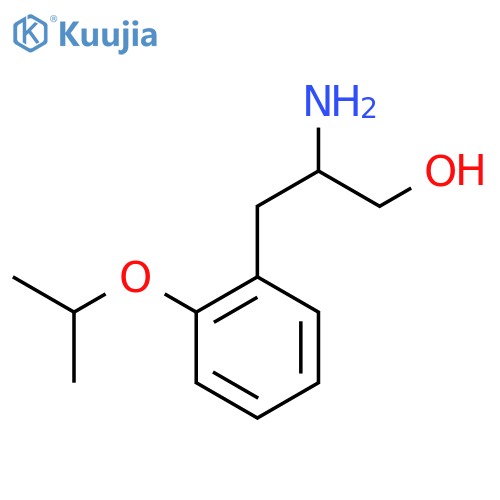 2-amino-3-2-(propan-2-yloxy)phenylpropan-1-ol structure