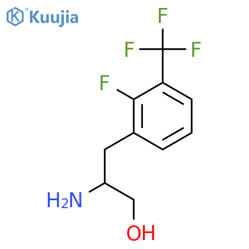 2-amino-3-2-fluoro-3-(trifluoromethyl)phenylpropan-1-ol structure