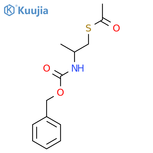 S-[2-(Phenylmethoxycarbonylamino)propyl] ethanethioate structure