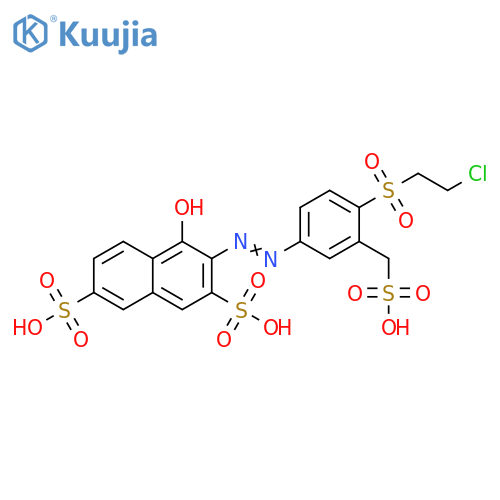 2,7-Naphthalenedisulfonic acid,3-[[4-[(2-chloroethyl)sulfonyl]-3-(sulfomethyl)phenyl]azo]-4-hydroxy- structure