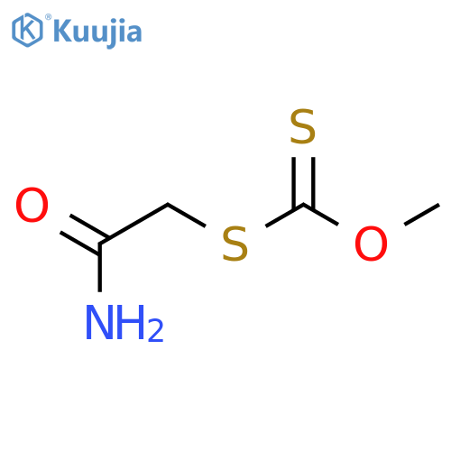 S-(2-Amino-2-oxoethyl) o-methyl dithiocarbonate structure