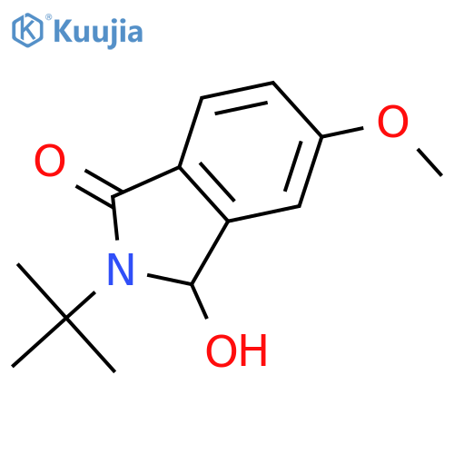 2-tert-Butyl-3-hydroxy-5-methoxy-3H-isoindol-1-one structure