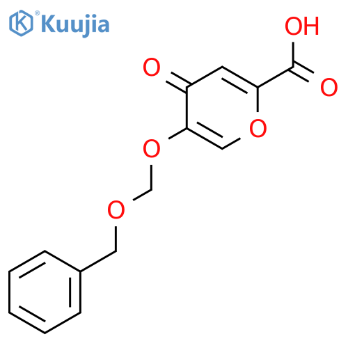 5-((Benzyloxy)methoxy)-4-oxo-4H-pyran-2-carboxylic acid structure