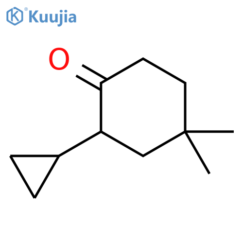 2-Cyclopropyl-4,4-dimethylcyclohexan-1-one structure
