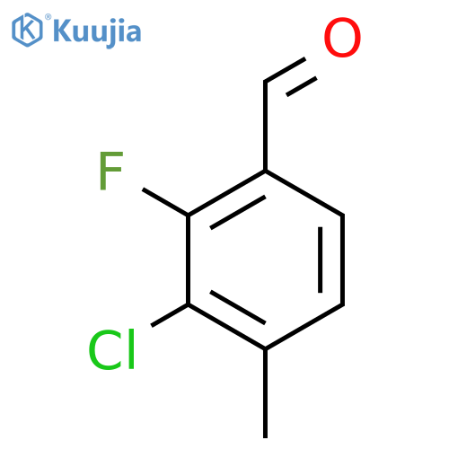 3-Chloro-2-fluoro-4-methylbenzaldehyde structure