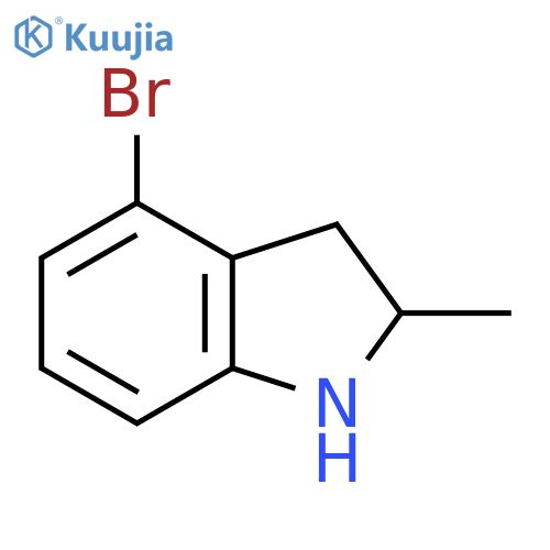 4-Bromo-2-methyl-2,3-dihydro-1H-indole structure