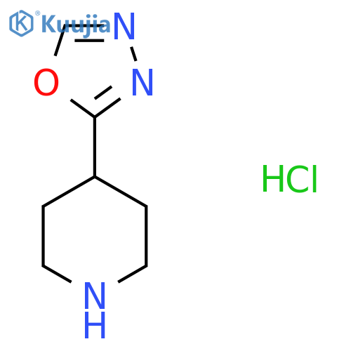 4-(1,3,4-Oxadiazol-2-yl)piperidine hydrochloride structure