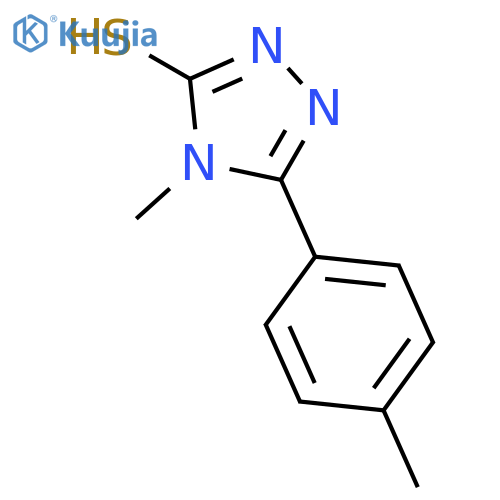 4-Methyl-5-(4-methylphenyl)-4H-1,2,4-triazole-3-thiol structure