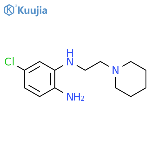 1,2-Benzenediamine, 4-chloro-N2-[2-(1-piperidinyl)ethyl]- structure