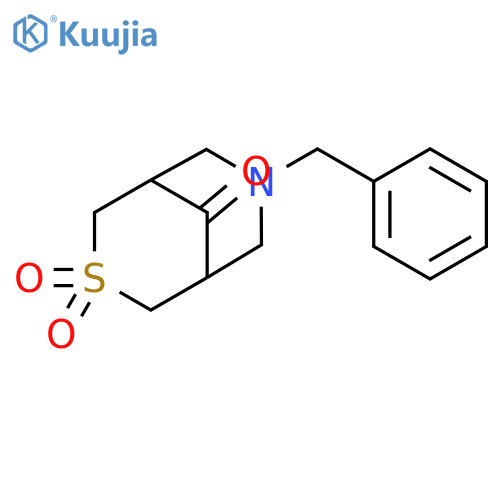 7-benzyl-3,3-dioxo-3λ?-thia-7-azabicyclo[3.3.1]nonan-9-one structure