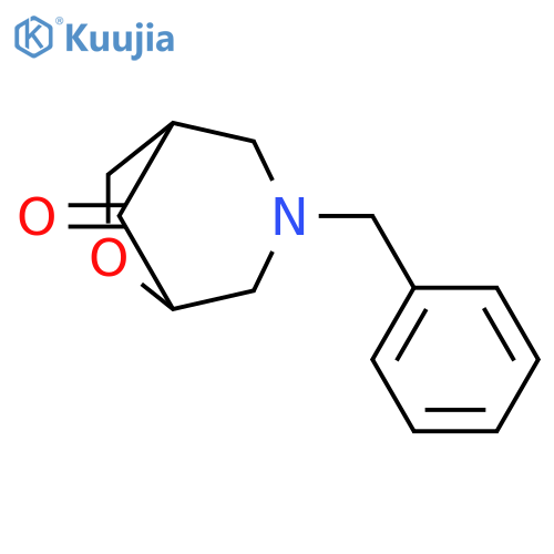 3-benzyl-6-oxa-3-azabicyclo[3.2.1]octan-8-one structure