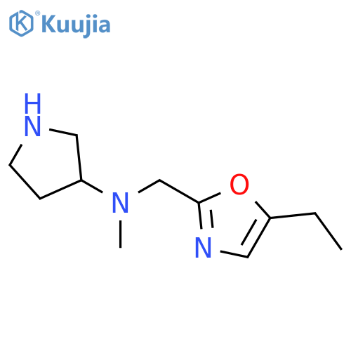N-[(5-ethyl-1,3-oxazol-2-yl)methyl]-N-methylpyrrolidin-3-amine structure