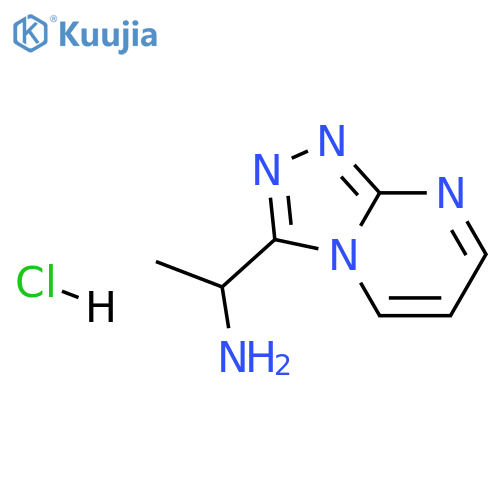 1-{[1,2,4]triazolo[4,3-a]pyrimidin-3-yl}ethan-1-amine hydrochloride structure