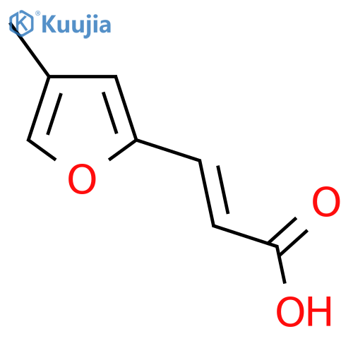 (2E)-3-(4-methylfuran-2-yl)prop-2-enoic acid structure