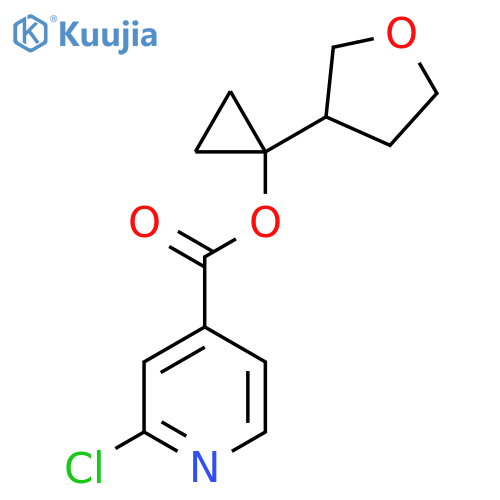 1-(oxolan-3-yl)cyclopropyl 2-chloropyridine-4-carboxylate structure