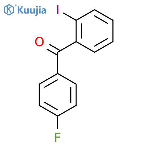 (4-fluorophenyl)-(2-iodophenyl)methanone structure