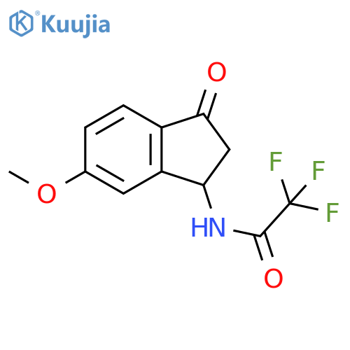 Acetamide, N-(2,3-dihydro-6-methoxy-3-oxo-1H-inden-1-yl)-2,2,2-trifluoro- structure