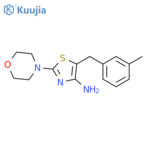 5-(3-Methyl-benzyl)-2-morpholin-4-yl-thiazol-4-ylamine structure