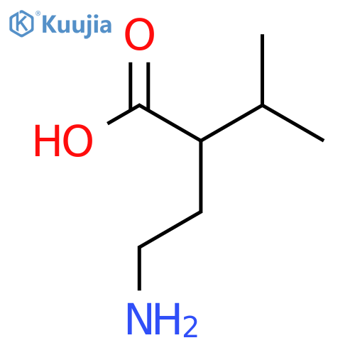 2-(2-Aminoethyl)-3-methylbutanoic acid structure