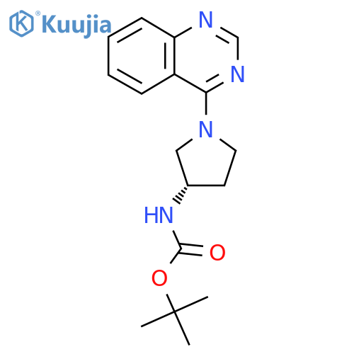 (S)-tert-Butyl (1-(quinazolin-4-yl)pyrrolidin-3-yl)carbamate structure