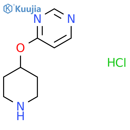 4-(Piperidin-4-yloxy)pyrimidine hydrochloride structure