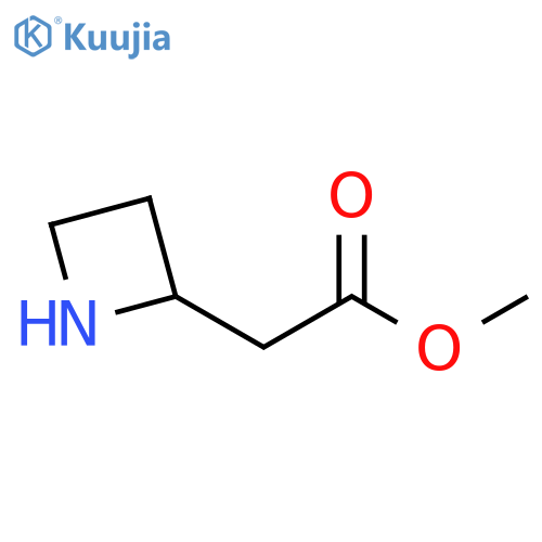 2-Azetidineacetic acid, methyl ester structure