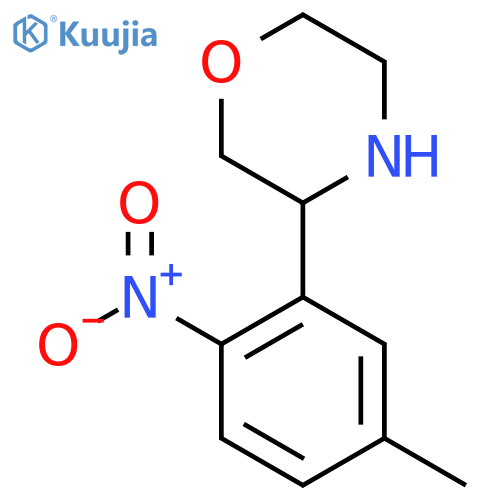 3-(5-methyl-2-nitrophenyl)morpholine structure