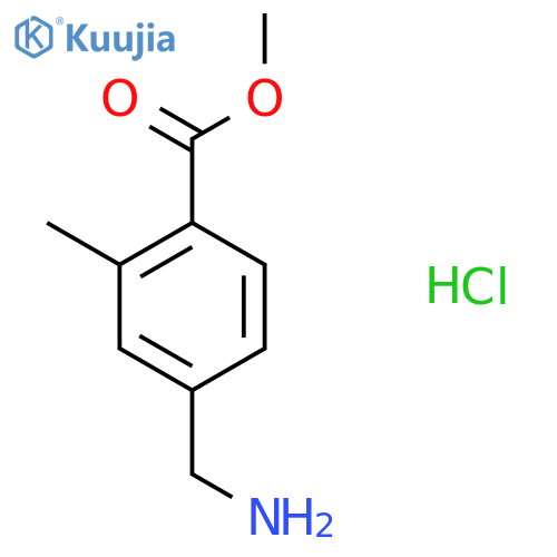 Methyl 4-(aminomethyl)-2-methylbenzoate;hydrochloride structure