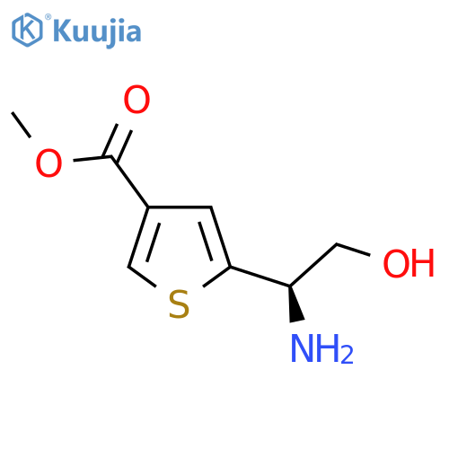 methyl 5-(1R)-1-amino-2-hydroxyethylthiophene-3-carboxylate structure