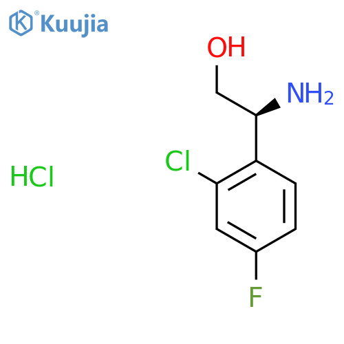 (S)-2-Amino-2-(2-chloro-4-fluorophenyl)ethan-1-ol hydrochloride structure