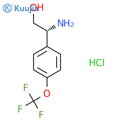 (R)-2-Amino-2-(4-(trifluoromethoxy)phenyl)ethan-1-ol hydrochloride structure