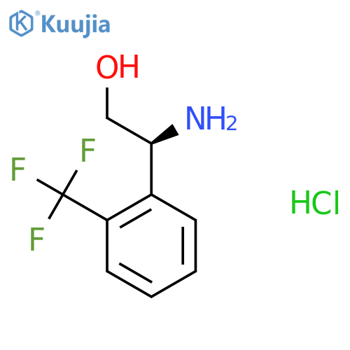 (S)-2-Amino-2-(2-(trifluoromethyl)phenyl)ethan-1-ol hydrochloride structure
