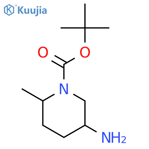 tert-butyl 5-amino-2-methyl-piperidine-1-carboxylate structure