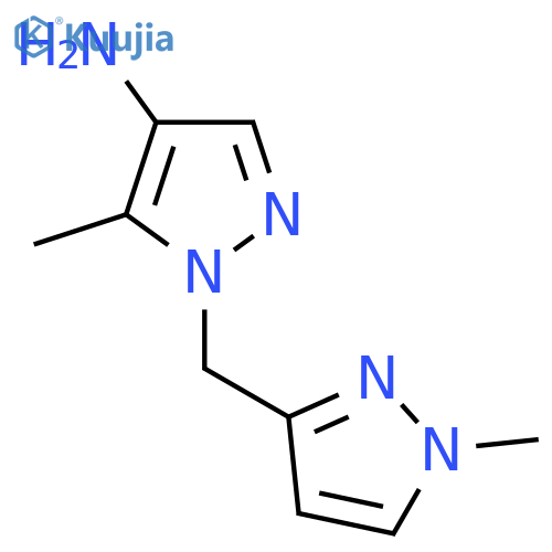 5-methyl-1-(1-methyl-1H-pyrazol-3-yl)methyl-1H-pyrazol-4-amine structure