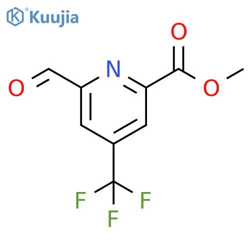 methyl 6-formyl-4-(trifluoromethyl)pyridine-2-carboxylate structure