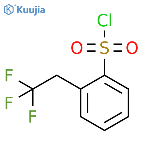 2-(2,2,2-trifluoroethyl)benzene-1-sulfonyl chloride structure