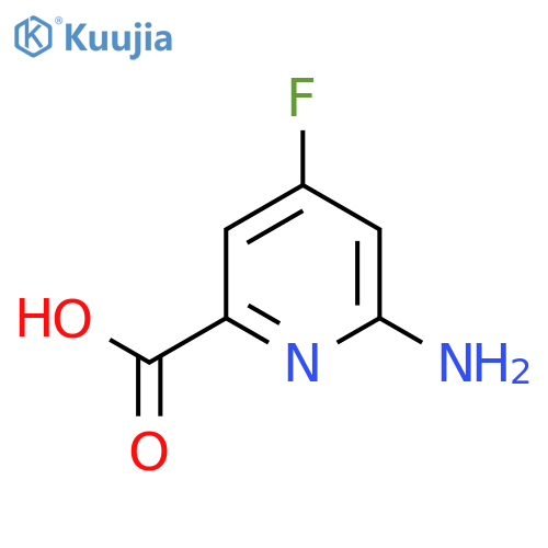 6-Amino-4-fluoropyridine-2-carboxylic acid structure