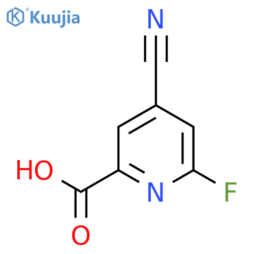 4-Cyano-6-fluoropicolinic acid structure