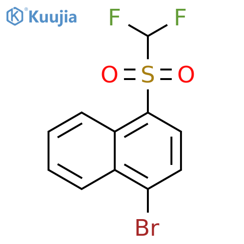 1-Bromo-4-(difluoro-methanesulfonyl)-naphthalene structure