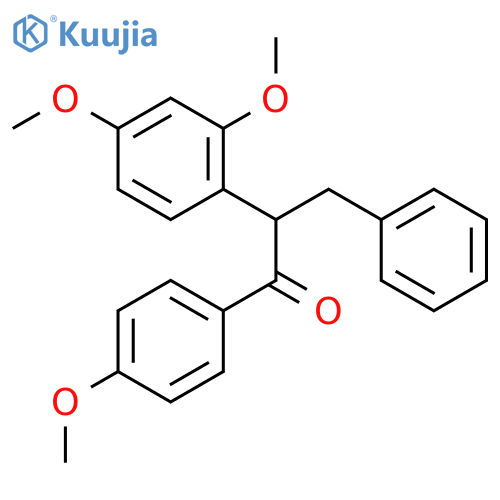 1-Propanone, 2-(2,4-dimethoxyphenyl)-1-(4-methoxyphenyl)-3-phenyl- structure