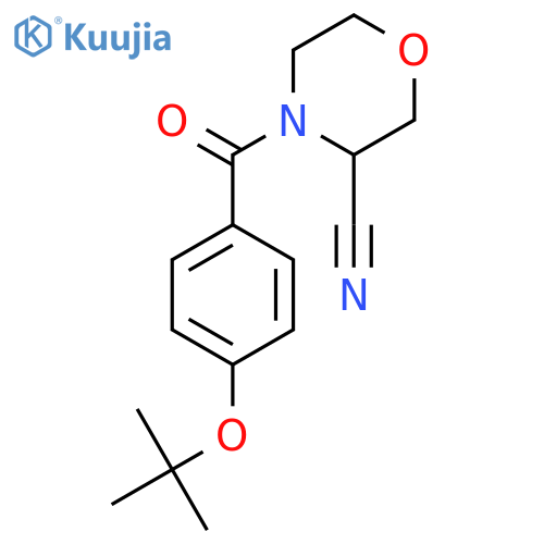 4-[4-(Tert-butoxy)benzoyl]morpholine-3-carbonitrile structure
