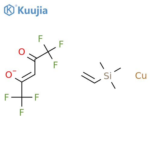 Copper, [(h2-ethenyl)trimethylsilane](1,1,1,5,5,5-hexafluoro-2,4-pentanedionato-kO2,kO4)- structure