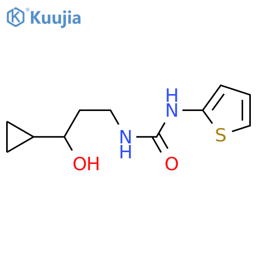 3-(3-cyclopropyl-3-hydroxypropyl)-1-(thiophen-2-yl)urea structure