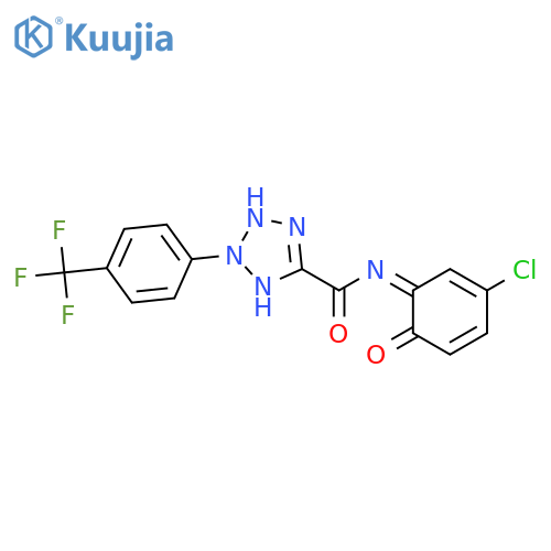 N-(5-chloro-2-hydroxyphenyl)-2-4-(trifluoromethyl)phenyl-2H-1,2,3,4-tetrazole-5-carboxamide structure