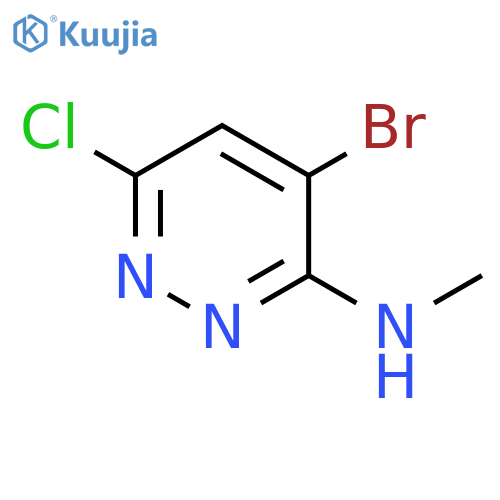 3-Pyridazinamine, 4-bromo-6-chloro-N-methyl- structure