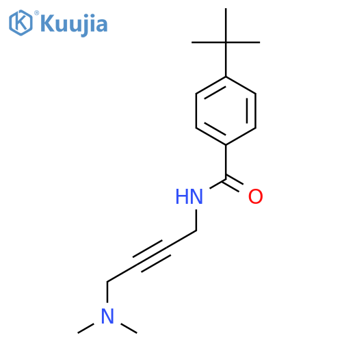 4-tert-butyl-N-4-(dimethylamino)but-2-yn-1-ylbenzamide structure
