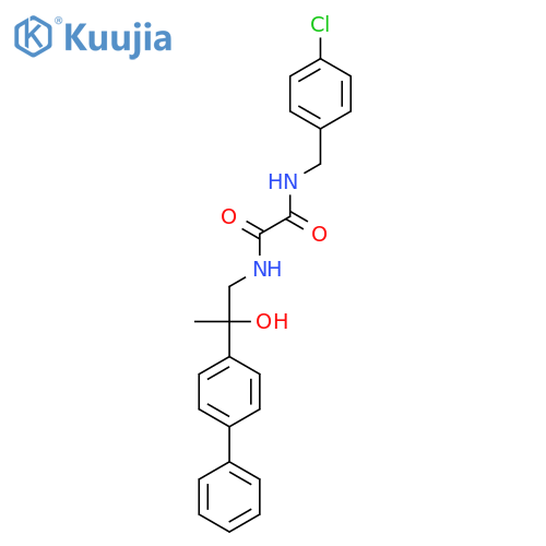 N-(2-{1,1'-biphenyl-4-yl}-2-hydroxypropyl)-N'-(4-chlorophenyl)methylethanediamide structure